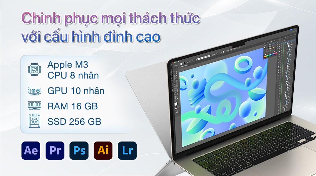 Laptop MacBook Air 15 inch M3 16GB/256GB/10GPU