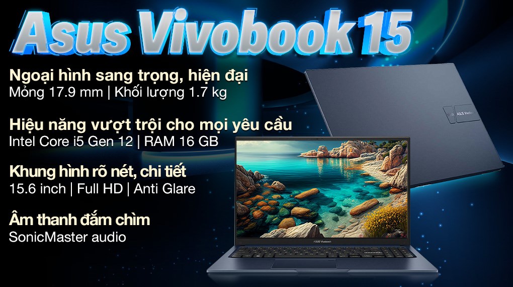 Laptop Asus Vivobook 15 X1504ZA i5 1235U/16GB/1TB/Win11 (NJ1528W)