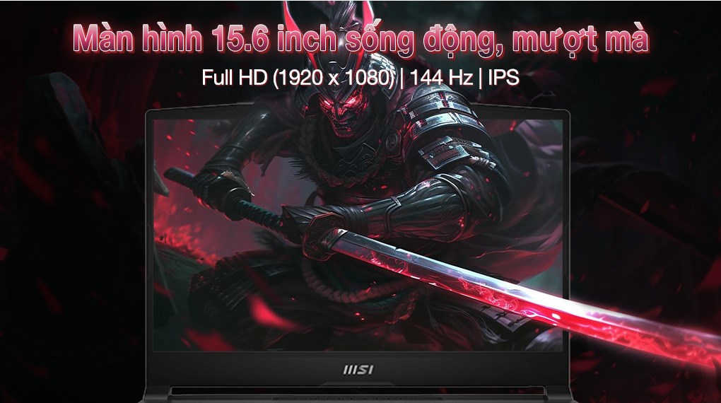 Laptop MSI Gaming Katana A15 AI B8VF - 419VN (R7 8845HS, 16GB, 512GB, RTX 4060 8GB, Full HD 144Hz, Win11)