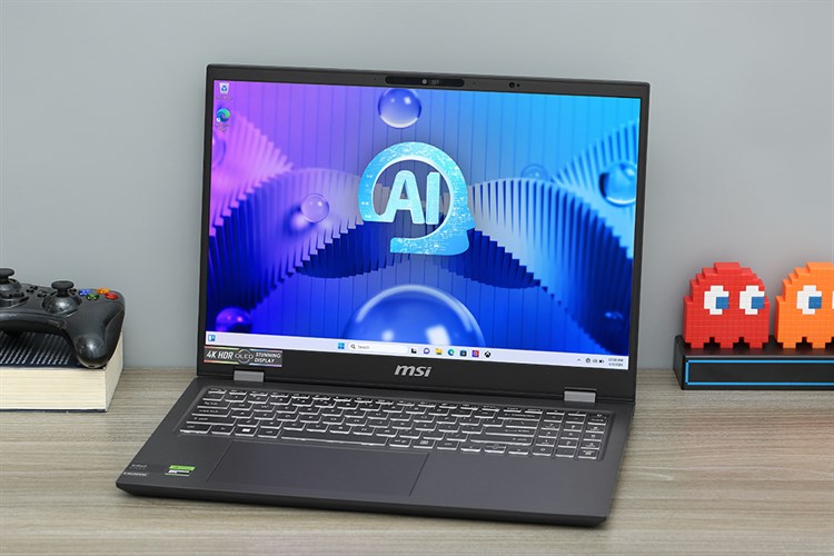 Laptop MSI Prestige 16 AI Studio B1VFG Ultra 9 185H/32GB/1TB/8GB RTX4060/Balo/Chuột/Win11 (082VN) Màu Xám