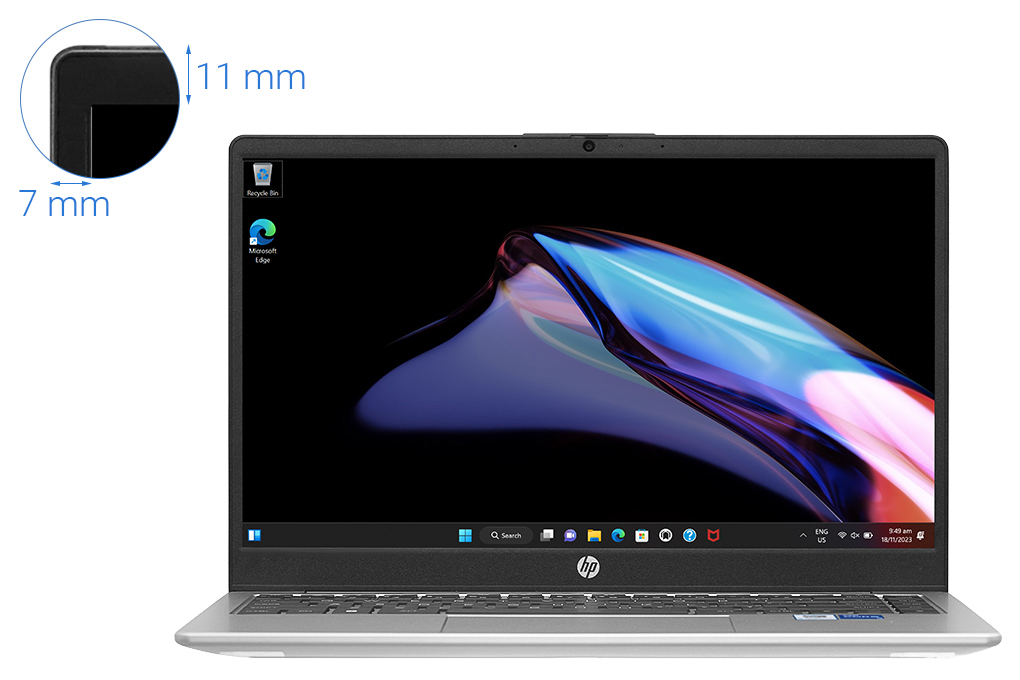 Laptop HP 240 G10 - 9H2E4PT (i5 1335U, 16GB, 512GB, Full HD, Win11) Màu Bạc