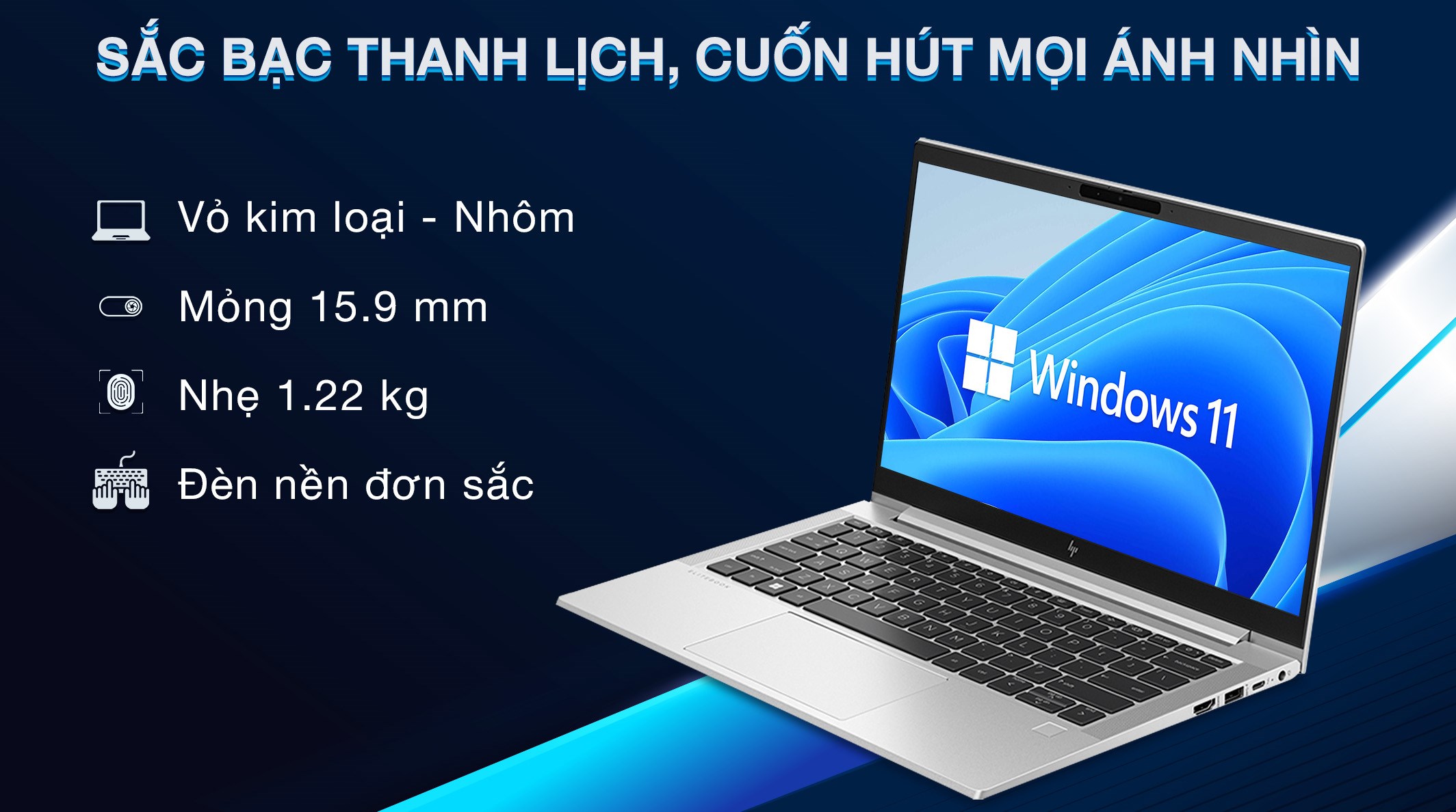 Laptop HP Elitebook 630 G10 - 9J0B4PT (i5 1335U, 16GB, 512GB, Full HD, Win11)