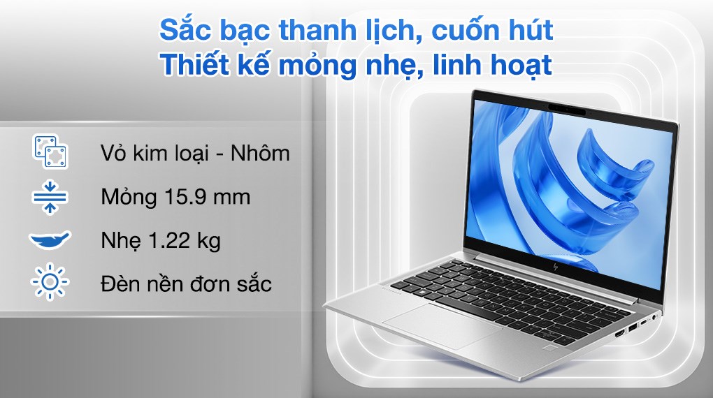 Laptop HP Elitebook 630 G10 - 9J0B7PT (i7 1355U, 16GB, 512GB, Full HD, Cảm ứng, Win11)