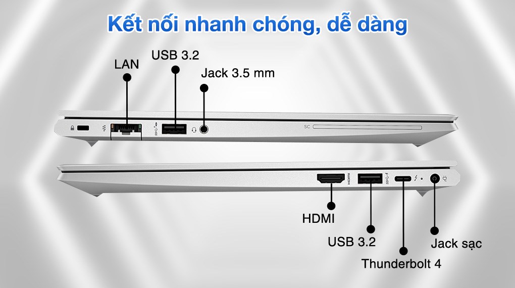 Laptop HP Elitebook 630 G10 - 9J0B7PT (i7 1355U, 16GB, 512GB, Full HD, Cảm ứng, Win11)