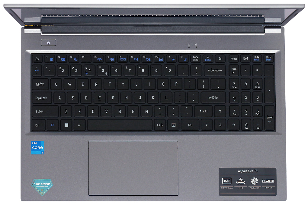 Laptop Acer Aspire Lite 15 51M 55NB i5 1155G7/8GB/512GB/Win11 (NX.KRSSV.001) Màu Xám
