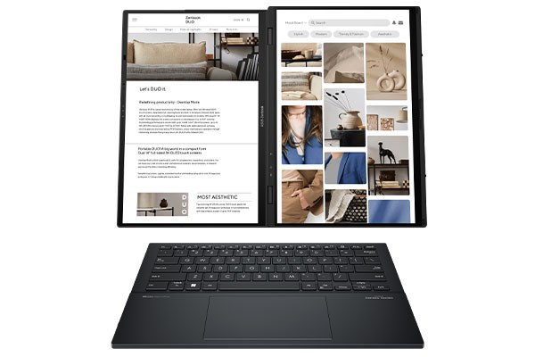 Laptop Asus Zenbook 14 Duo OLED UX8406MA Ultra 7 155H/16GB/512GB/120Hz/Touch/Pen/Túi/Win11 (PZ307W)