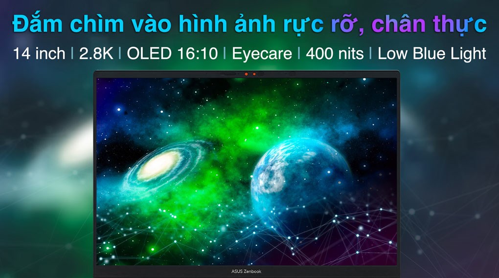 Laptop Asus Zenbook 14 OLED UX3405MA - PP475W (Ultra 9 185H, 32GB, 1TB, 2.8K OLED 120Hz, Win11)