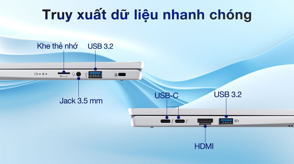 Laptop Acer Swift Go 14 AI 73 71ZX - NX.KSLSV.002 (Ultra 7 155H, 16GB, 512GB, 2.8K, Win11)