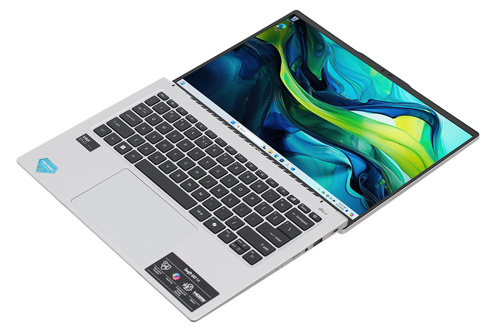 Laptop Acer Swift Go 14 AI 73 71ZX - NX.KSLSV.002 (Ultra 7 155H, 16GB, 512GB, 2.8K, Win11) Màu Bạc