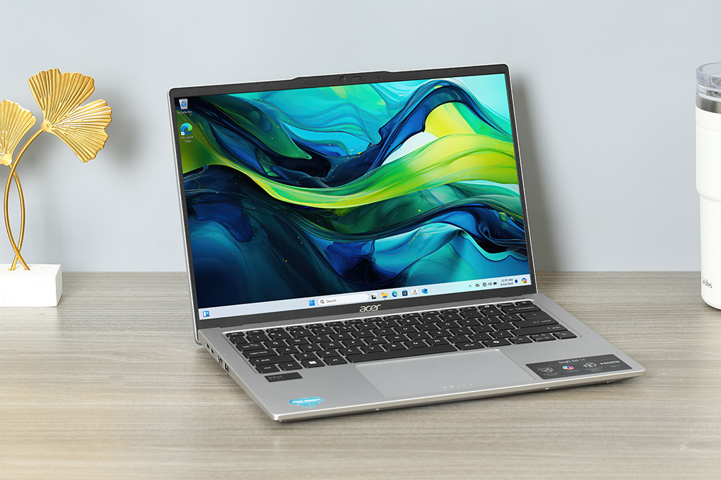 Laptop Acer Swift Go 14 AI 73 71ZX - NX.KSLSV.002 (Ultra 7 155H, 16GB, 512GB, 2.8K, Win11) Màu Bạc