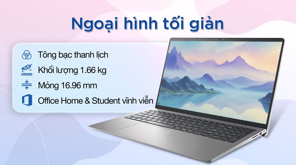 Laptop Dell Inspiron 15 3520 - N5I5052W1 (i5 1235U, 16GB, 512GB, Full HD 120Hz, OfficeHS, Win11)