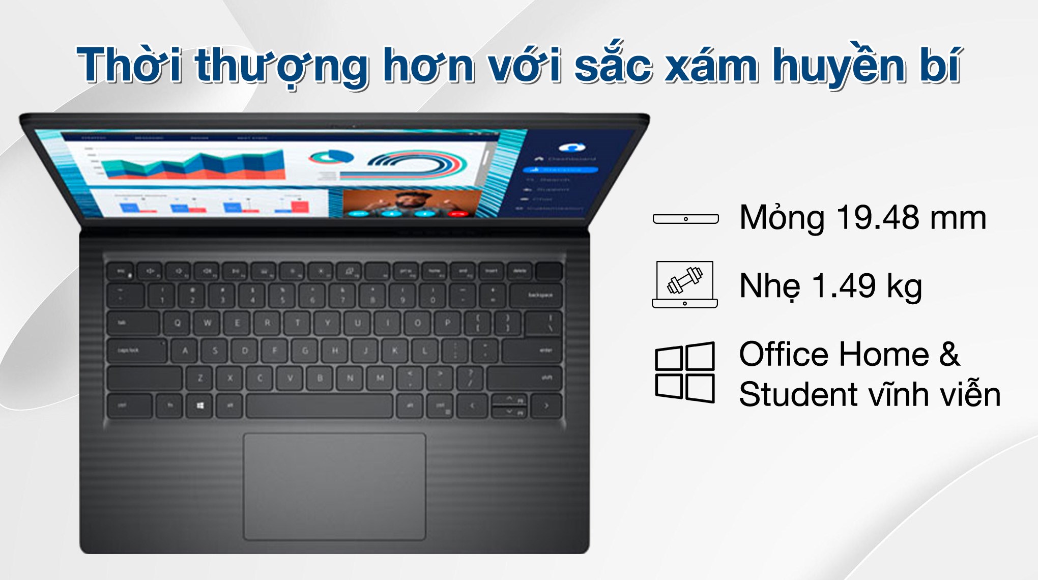 Hình ảnh Laptop Dell Vostro 3420 i5 1235U/8GB/512GB/OfficeHS/Win11 (V4I5702W1)