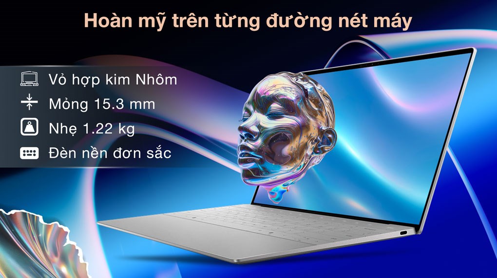 Laptop Dell XPS 13 9340 Ultra 5 125H/16GB/2TB/120Hz/OfficeHS/Win11 (XPSU5002W1)