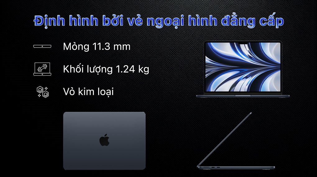 Hình ảnh Laptop Apple MacBook Air 13 inch M2 16GB/256GB/10GPU (Z160)