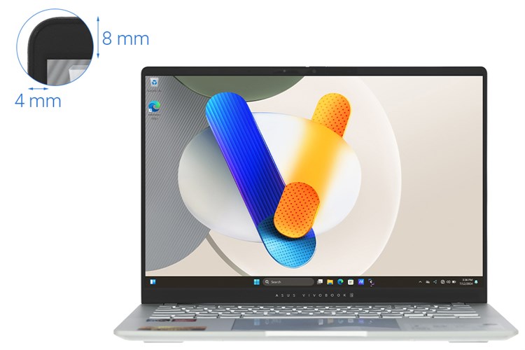 Laptop Asus Vivobook S 14 OLED M5406NA R5 7535HS/16GB/512GB/120Hz/Win11 (PP074W) Màu Bạc