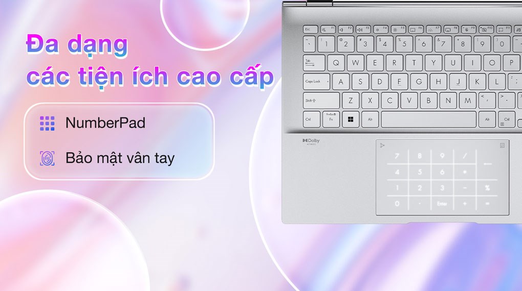 Laptop Asus Zenbook 14 OLED UX3402VA - KM657W (i5 13500H, 16GB, 512GB, 2.8K OLED 90Hz, Win11)