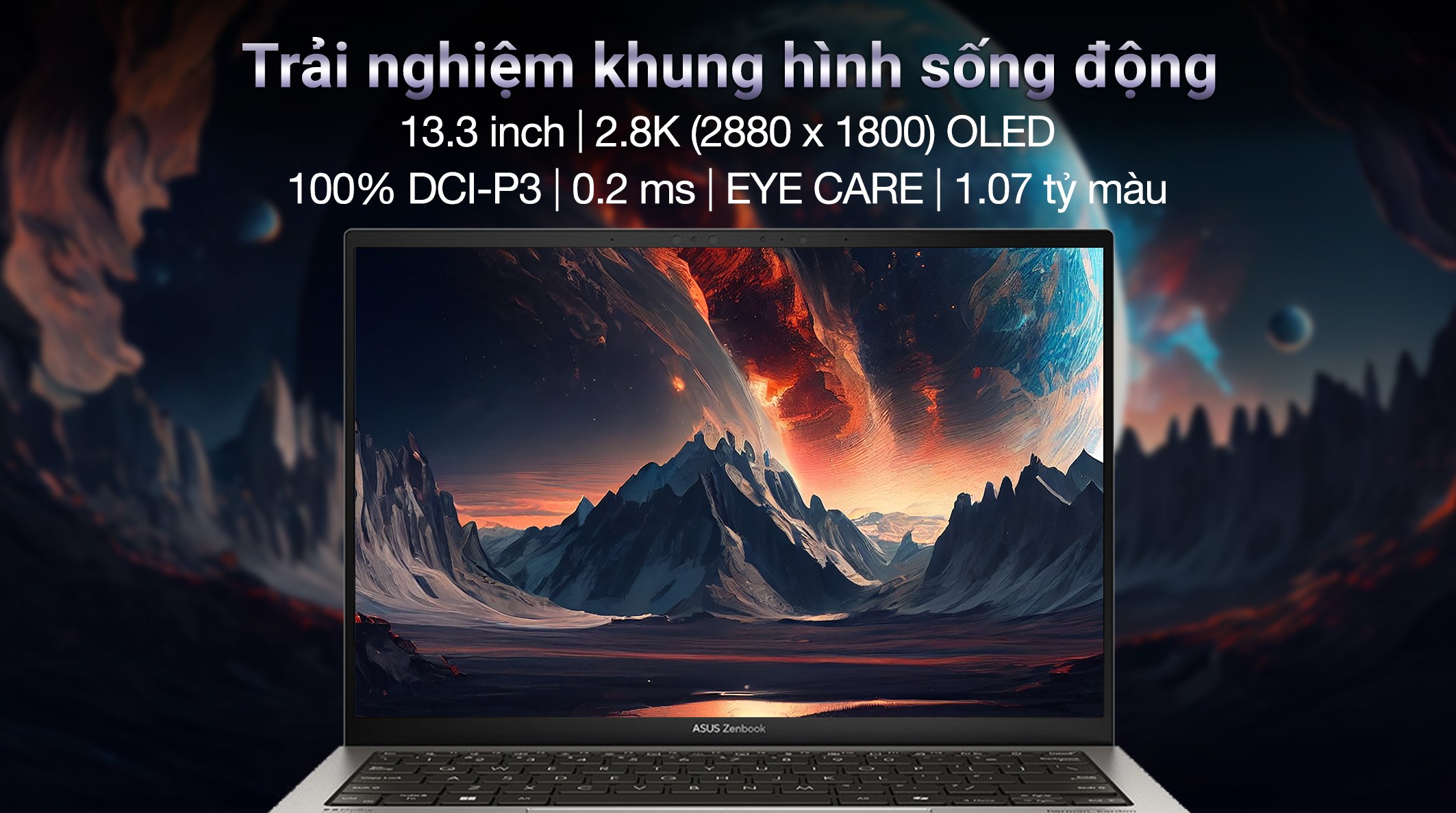Laptop Asus Zenbook S 13 OLED UX5304MA Ultra 7 155U/32GB/1TB/Win11 (NQ117W)