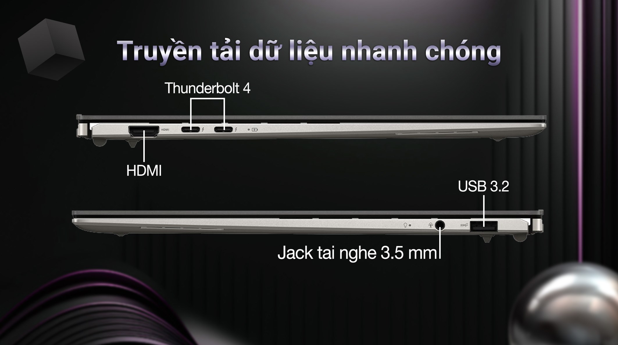 Laptop Asus Zenbook S 13 OLED UX5304MA Ultra 7 155U/32GB/1TB/Win11 (NQ117W)