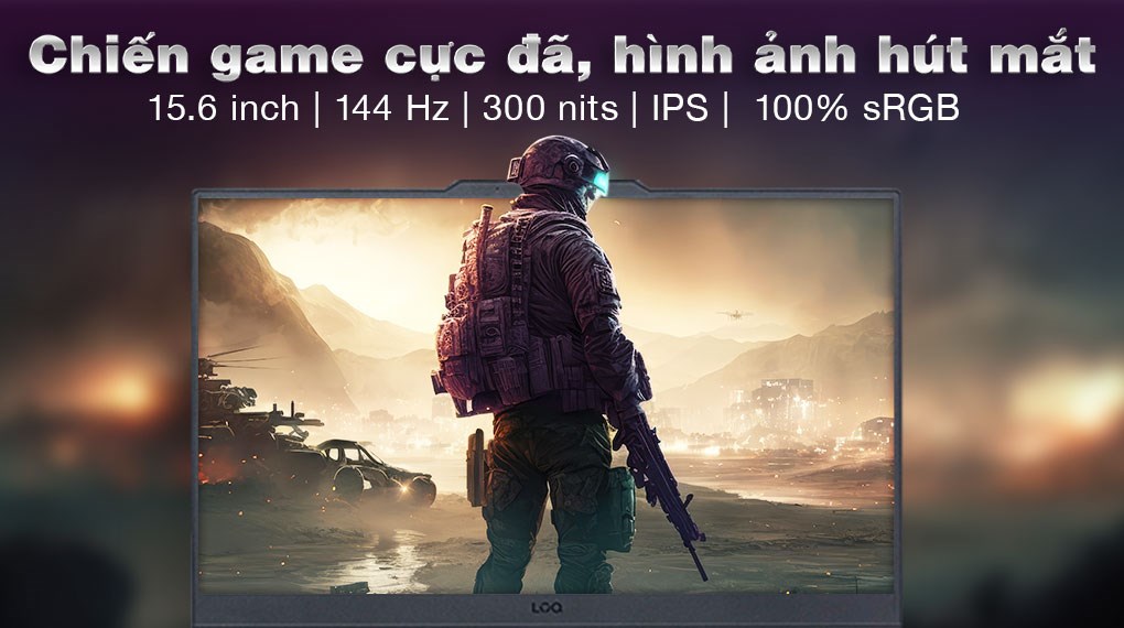 Laptop Lenovo Gaming LOQ 15IRX9 i7 13650HX/16GB/512GB/6GB RTX4050/144Hz/Win11 (83DV00D5VN)