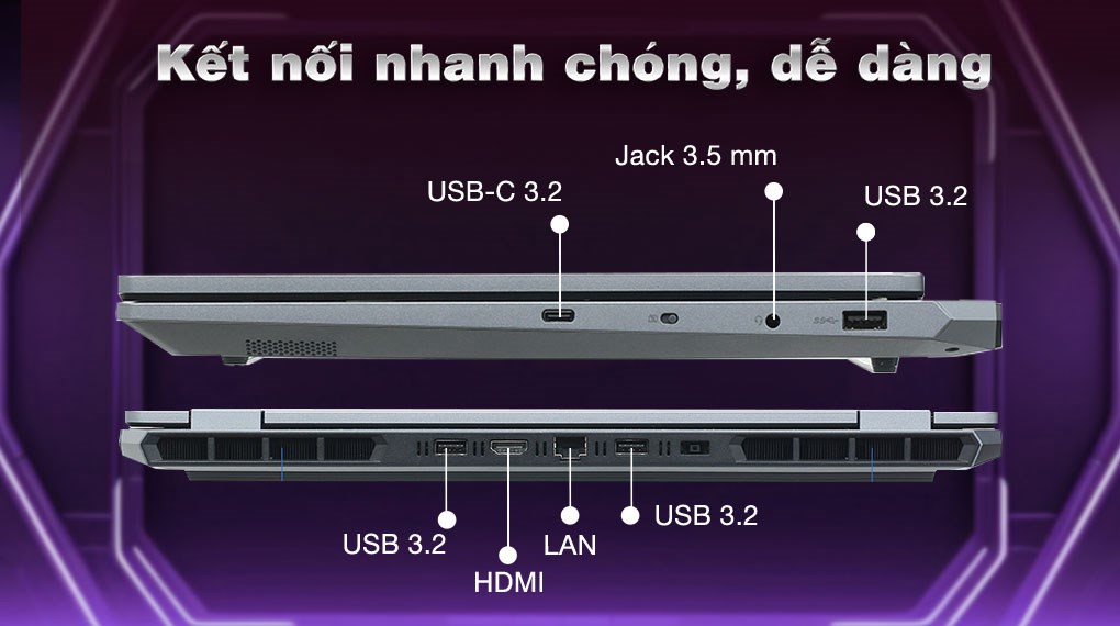 Laptop Lenovo Gaming LOQ 15IRX9 i7 13650HX/16GB/512GB/6GB RTX4050/144Hz/Win11 (83DV00D5VN)