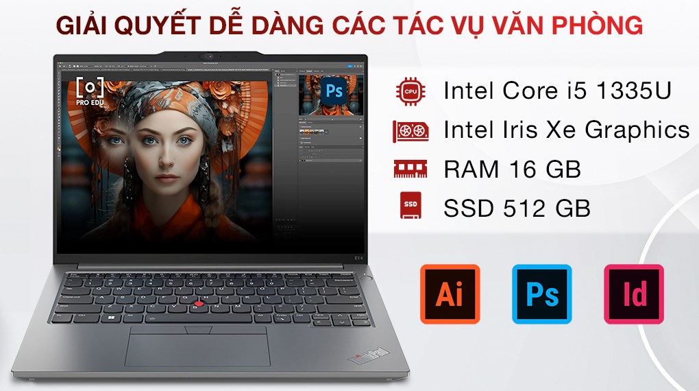 Laptop Lenovo ThinkPad E14 G5 i5 1335U/16GB/512GB/Win11 (21JK006BVN)