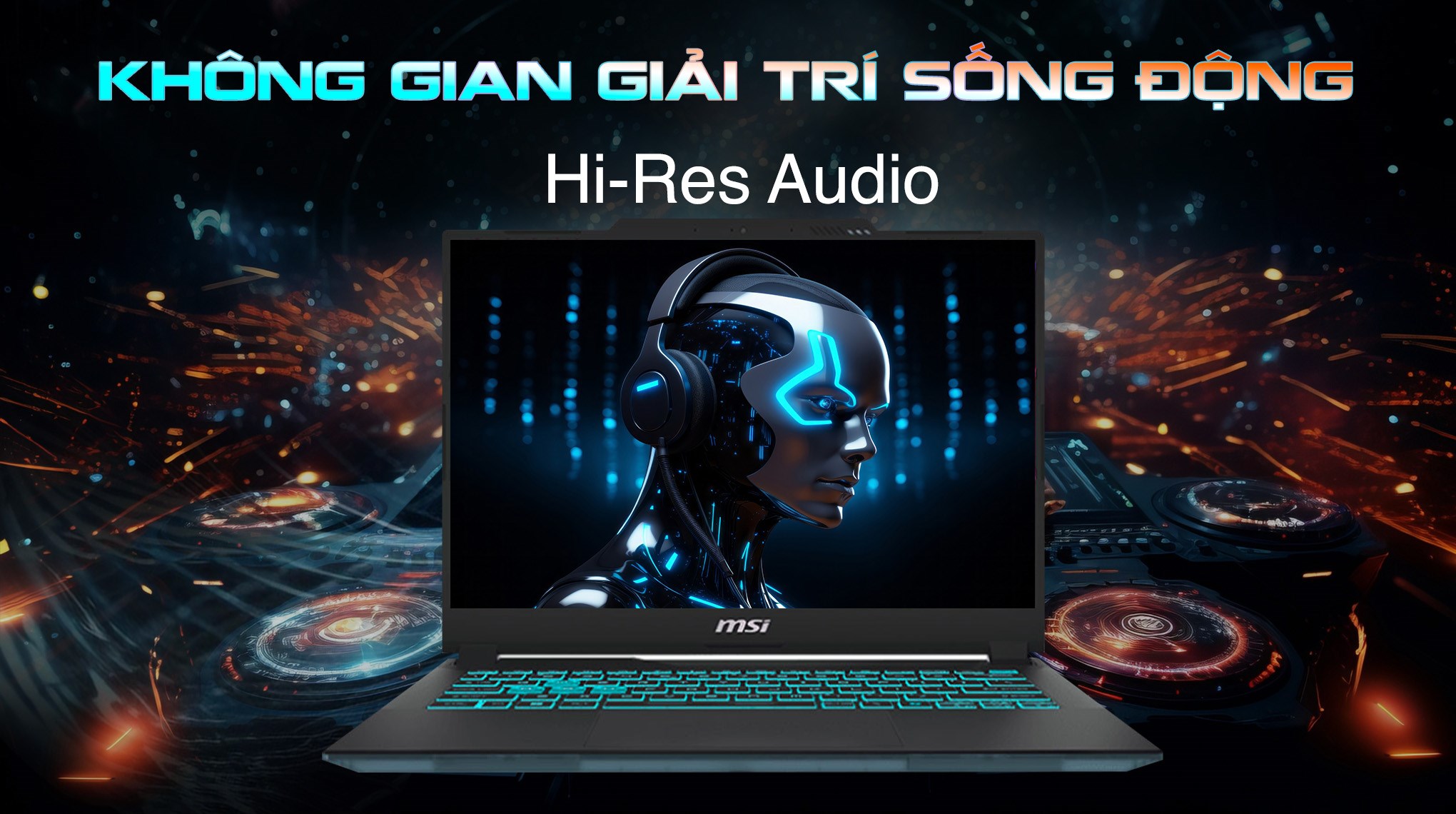 Laptop MSI Gaming Cyborg 14 A13VE - 090VN (i7 13620H, 16GB, 512GB, RTX 4050 6GB, Full HD+ 144Hz, Win11)