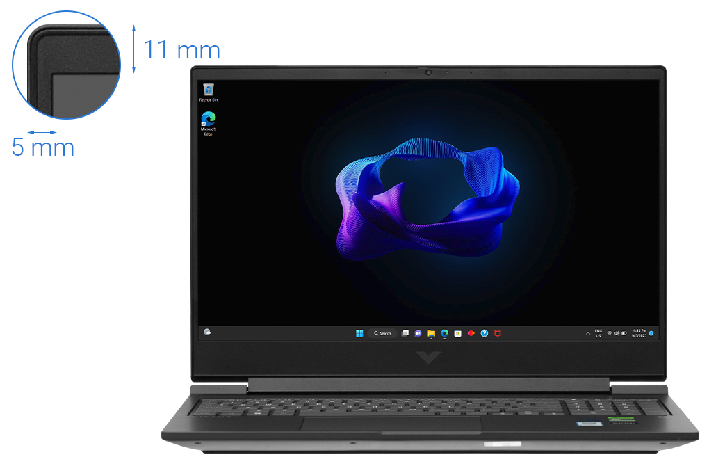 Laptop HP Gaming VICTUS 16 s0078AX - 8C5N7PA (R5 7640HS, 16GB, 512GB, RTX 3050 6GB, Full HD 144Hz, Win11) Màu Đen