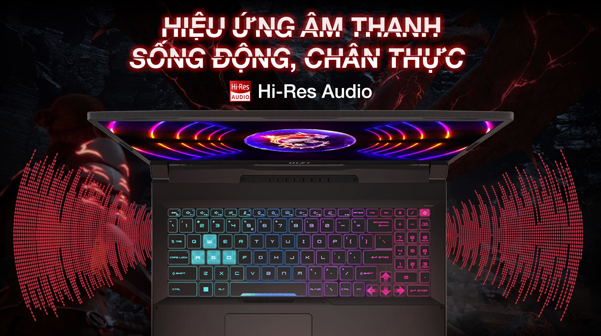 Laptop MSI Gaming Katana 15 B13UDXK - 2077VN (i7 13620H, 16GB, 1TB, RTX 3050 6GB, Full HD 144Hz, Win11)