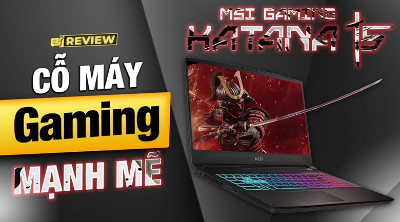 Laptop MSI Gaming Katana 15 B13UDXK i7 13620H/16GB/1TB/6GB RTX3050/144Hz/Balo/Win11 (2077VN)