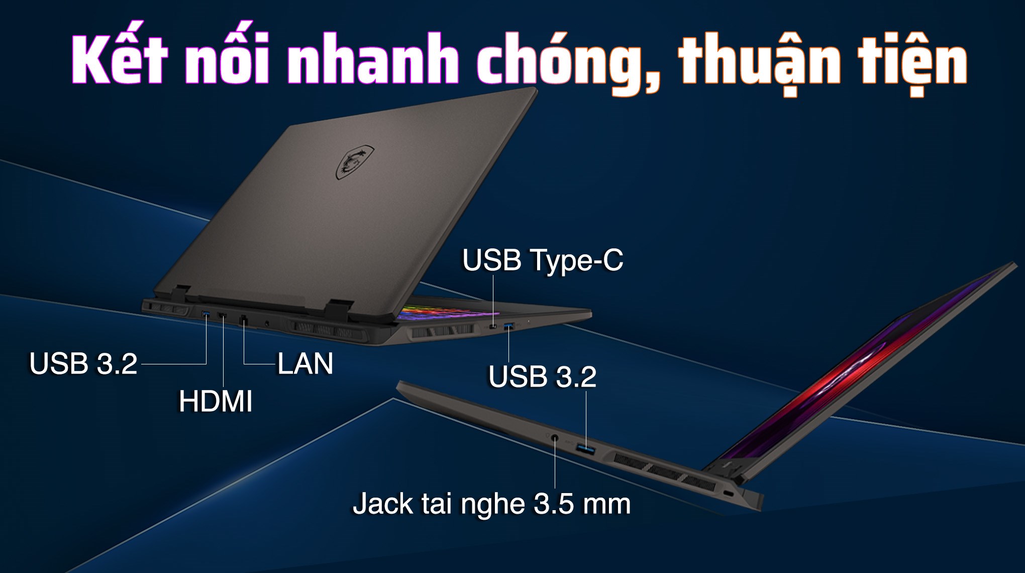 Laptop MSI Gaming Sword 16 HX B14VGKG i7 14700HX/16GB/1TB/8GB RTX4070/240Hz/Balo/Win11 (038VN)