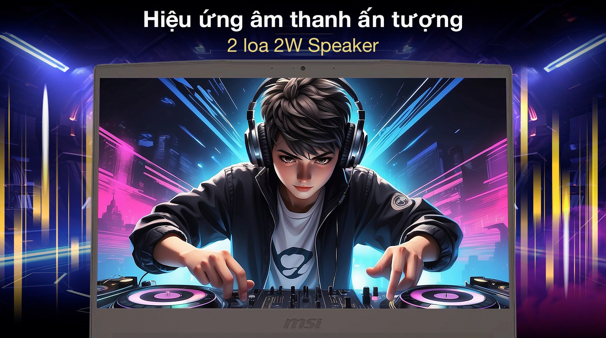 Laptop MSI Gaming Thin 15 B12UCX - 2046VN (i5 12450H, 16GB, 512GB, RTX 2050 4GB, Full HD 144Hz, Win11)