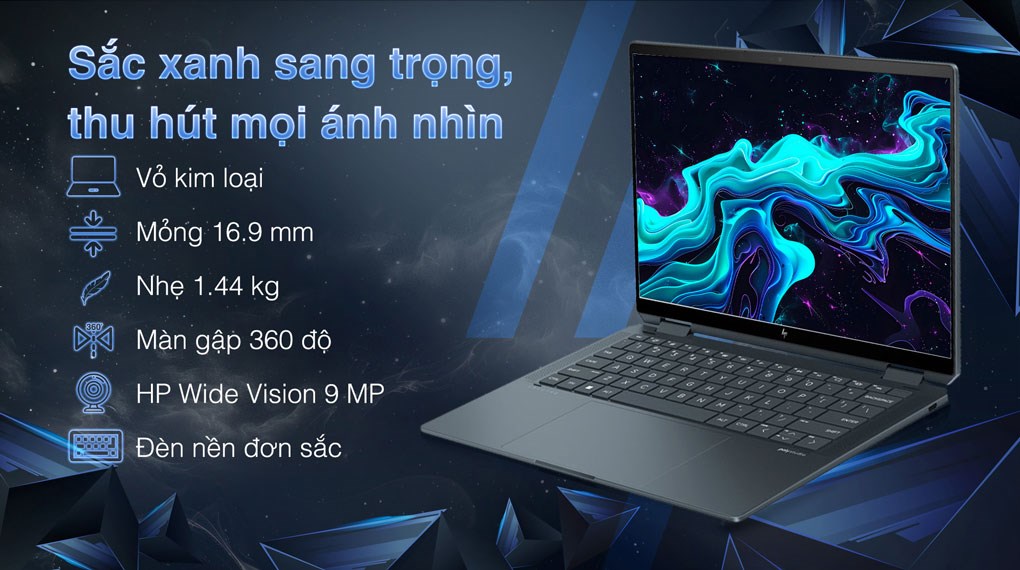 Laptop HP Spectre X360 14 eu0050TU Ultra 7 155H/32GB/1TB/Win11 (A19BLPA)