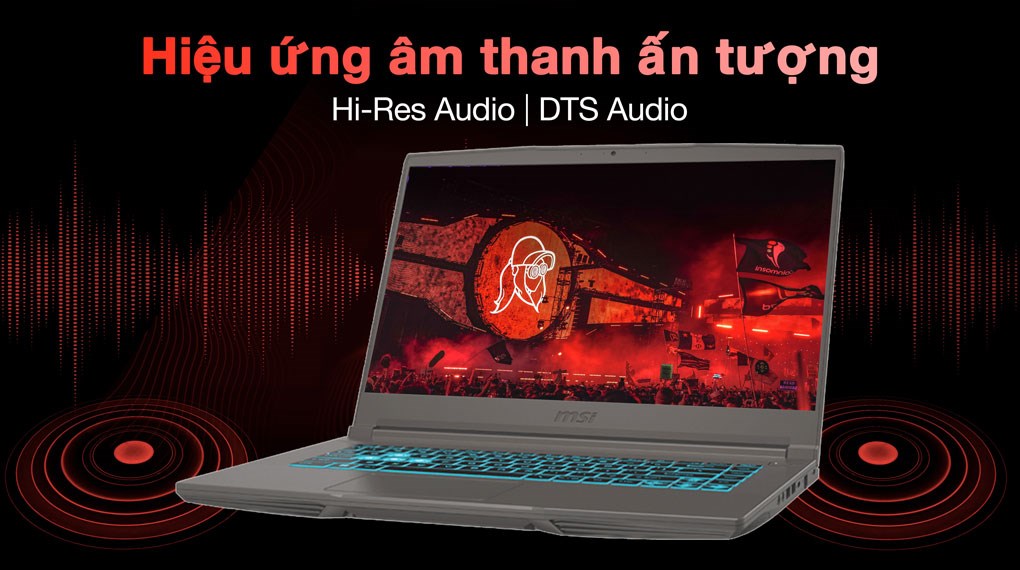 Laptop MSI Gaming Thin 15 B12UC - 2045VN (i5 12450H, 16GB, 512GB, RTX 3050 4GB, Full HD 144Hz, Win11)