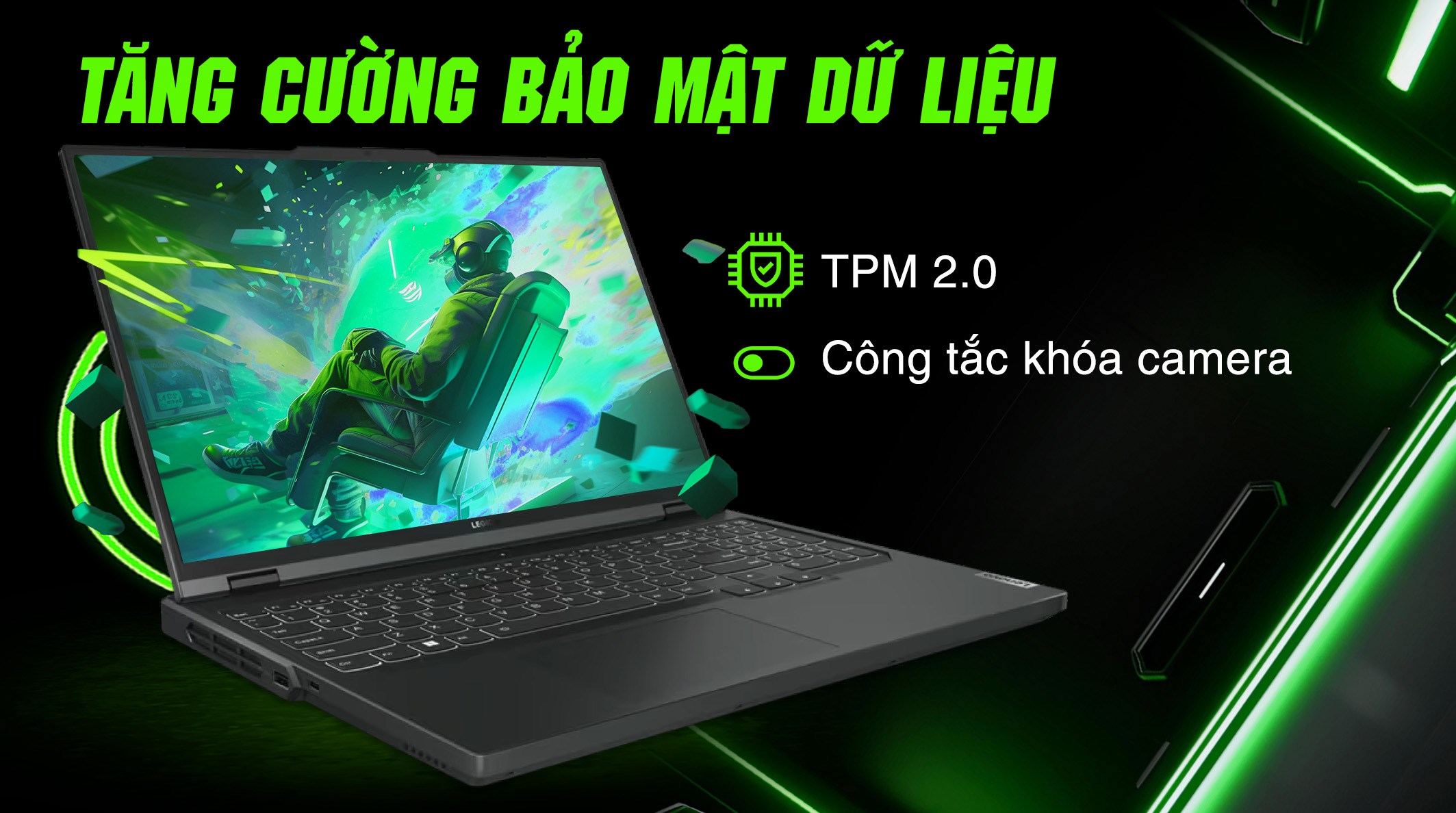 Laptop Lenovo Gaming Legion Pro 5 16IRX9 - 83DF0046VN (i9 14900HX, 32GB, 1TB, RTX 4070 8GB, WQXGA 240Hz, Win11)
