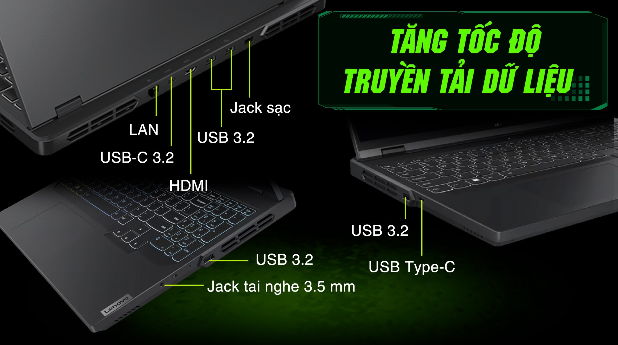 Laptop Lenovo Gaming Legion Pro 5 16IRX9 - 83DF0046VN (i9 14900HX, 32GB, 1TB, RTX 4070 8GB, WQXGA 240Hz, Win11)