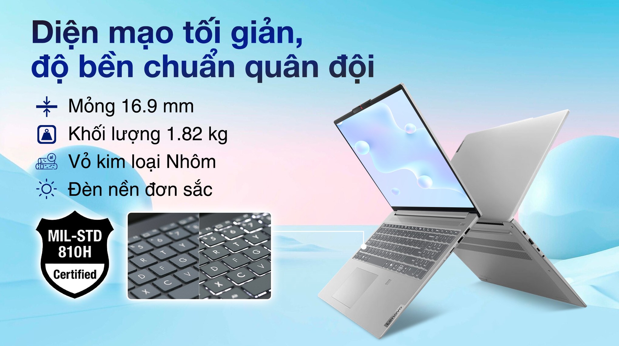 LENOVO Slim 5: Ultra 5 125H/16G/512G/16in 2K OLED 120Hz/còn BH 10th !! - 3