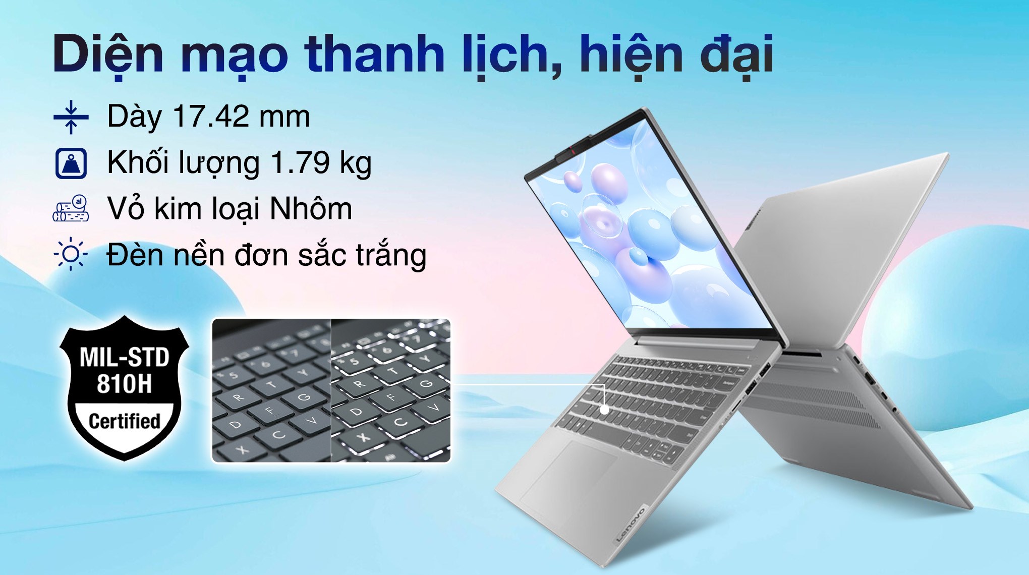Hình ảnh Laptop Lenovo Ideapad Slim 5 15IRU9 Core 5 120U/16GB/512GB/Win11 (83D0000EVN)