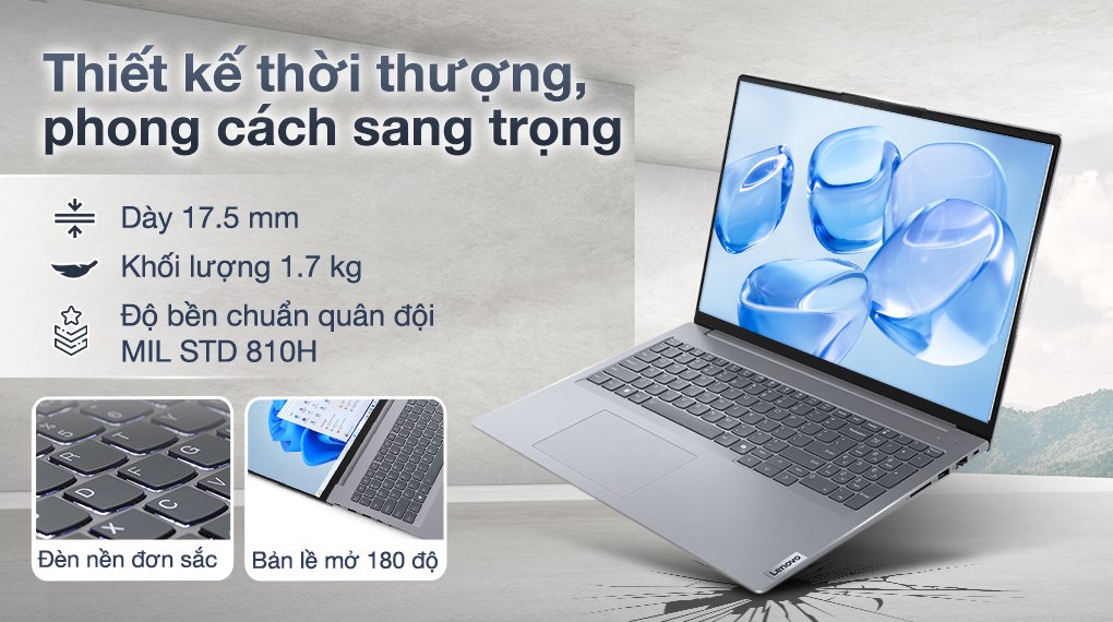 Lenovo ThinkBook 16 G7 Ultra 5 125U (21MS007GVN) - Thiết kế, khối lượng