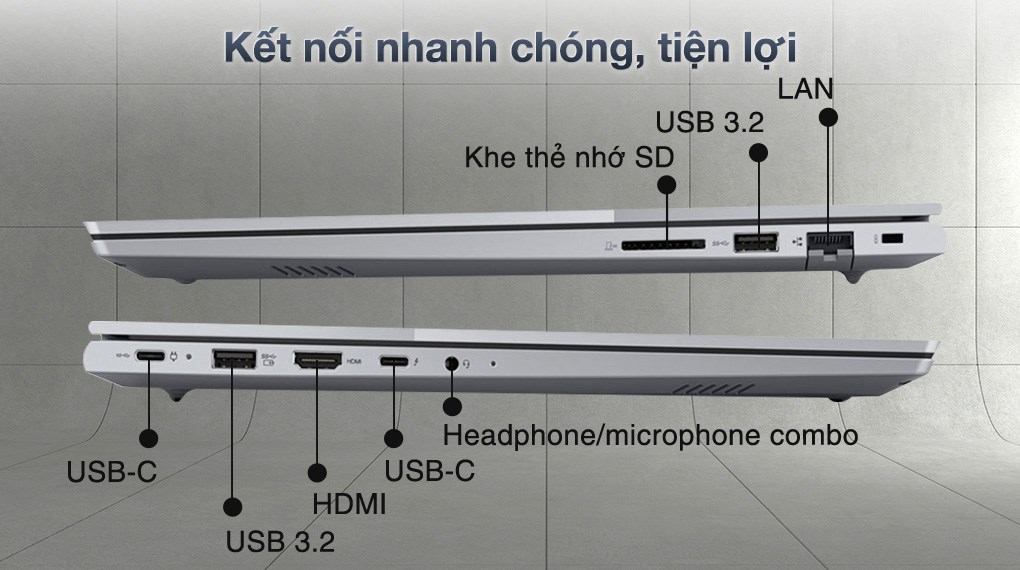 Lenovo ThinkBook 16 G7 Ultra 5 125U (21MS007GVN) - Cổng kết nối