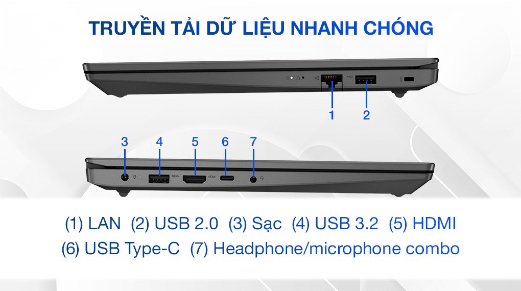 Laptop Lenovo V14 G4 - 83A00012VN (i7 1355U, 16GB, 512GB, Full HD, Win11)