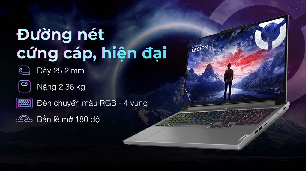 Laptop Lenovo Gaming Legion 5 16IRX9 i7 14650HX/16GB/1TB/8GB RTX4060/165Hz/Win11 (83DG0051VN)