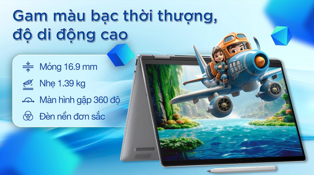 Laptop HP Envy x360 14 fc0094TU - A19C4PA (Ultra 5 125U, 16GB, 512GB, 2.8K OLED, Cảm ứng, Win11)