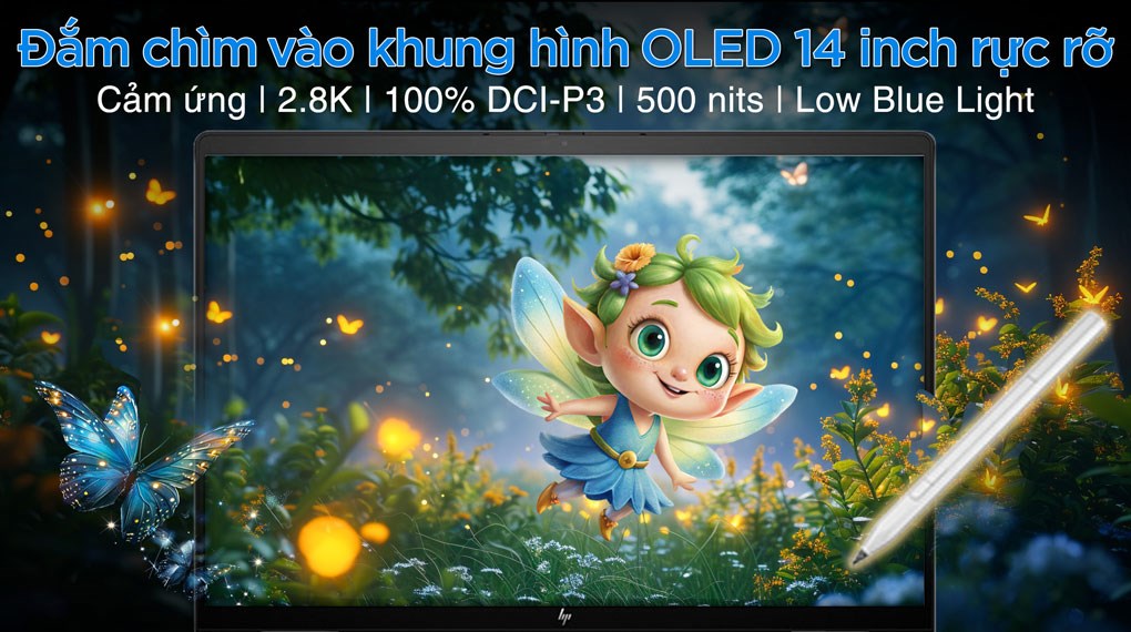 Laptop HP Envy x360 14 fc0094TU - A19C4PA (Ultra 5 125U, 16GB, 512GB, 2.8K OLED, Cảm ứng, Win11)