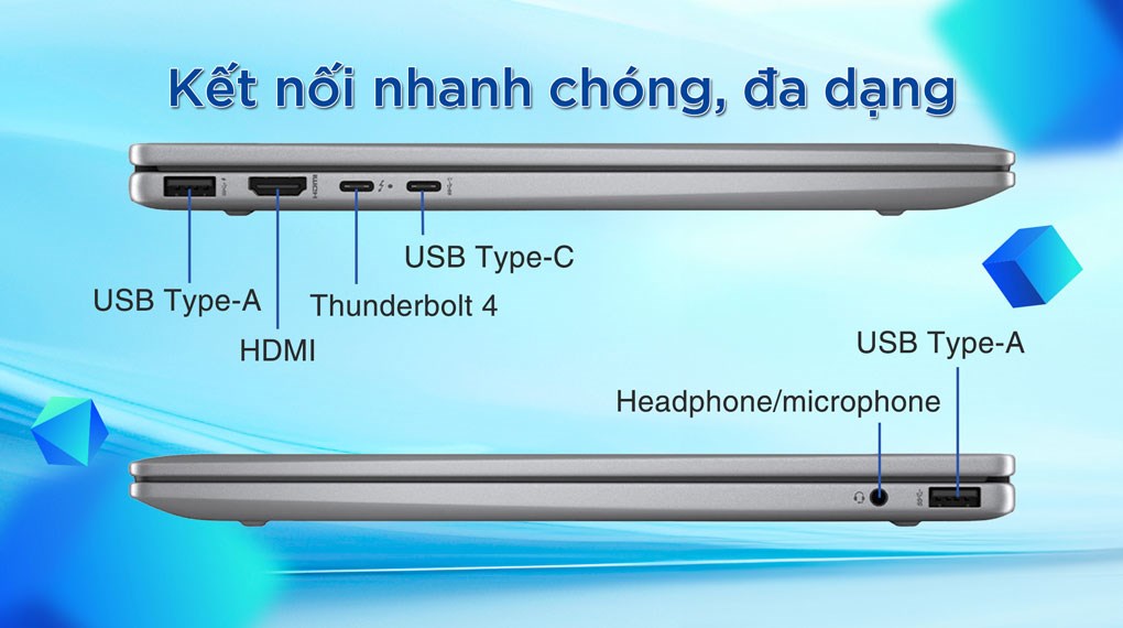 Laptop HP Envy x360 14 fc0094TU - A19C4PA (Ultra 5 125U, 16GB, 512GB, 2.8K OLED, Cảm ứng, Win11)