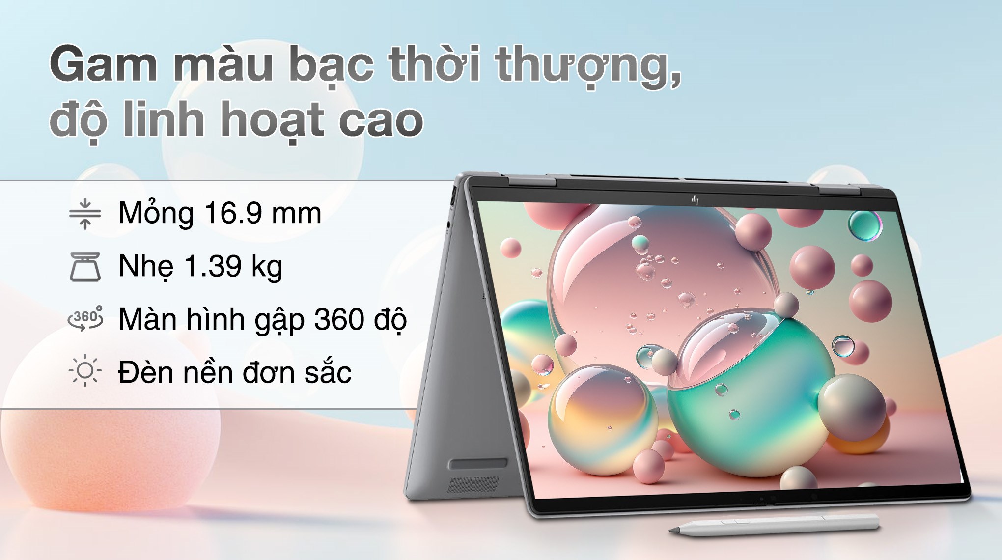 Laptop HP Envy X360 14 fc0084TU Ultra 7 155U/32GB/1TB/Win11 (A19BTPA)