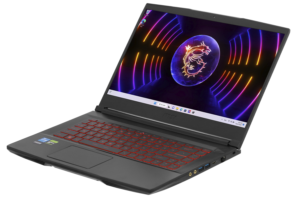 Laptop MSI Gaming GF63 Thin 12VE - 460VN (i5 12450H, 16GB, 512GB, RTX 4050 6GB, Full HD 144Hz, Win11) Màu Đen