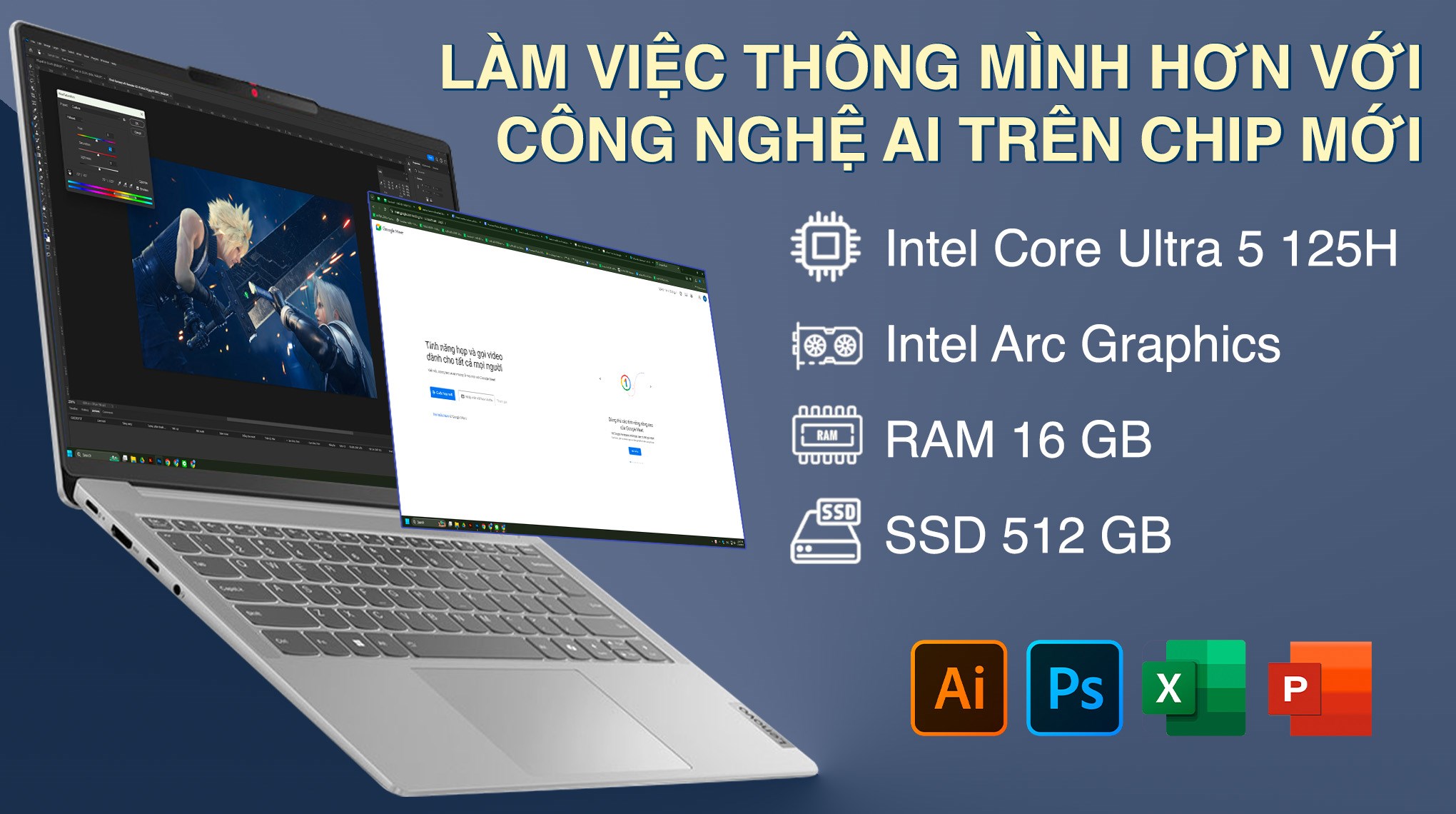 LENOVO Slim 5: Ultra5 125H/16G/512G/14in FHD+ OLED/FullBox/còn BH 11th - 4