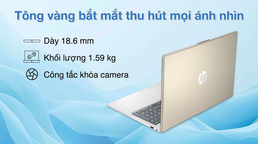 Laptop HP 15 fc0085AU - A6VV8PA (R5 7430U, 16GB, 512GB, Full HD, Win11)