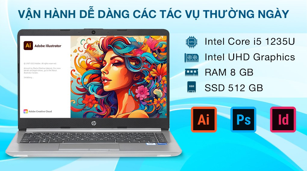 Laptop HP 240 G9 i5 1235U/8GB/512GB/Win11 (9E5W3PT) - 3