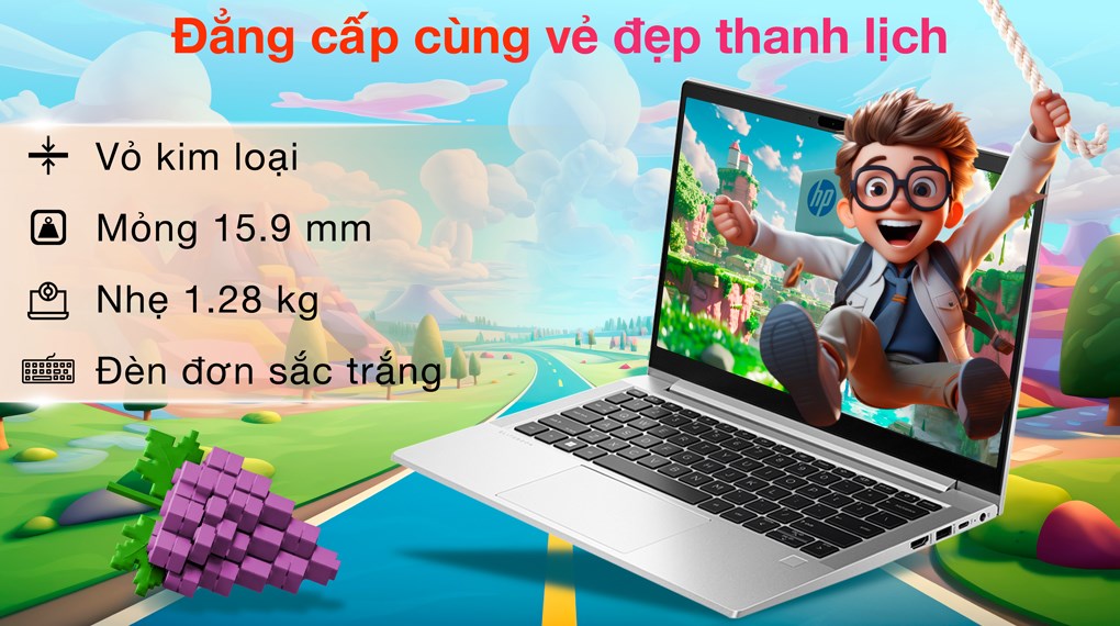 Laptop HP Elitebook 630 G10 - 9H1N9PT (i7 1355U, 16GB, 512GB, Full HD, Win11)